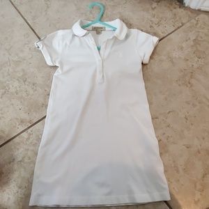 White Burberry dress